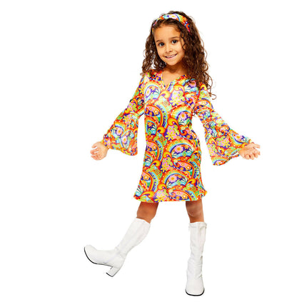 Feestbazaar Hippie Jurkje Regenboog Kind