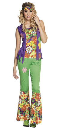 Feestbazaar Hippie kostuum dame woodstock