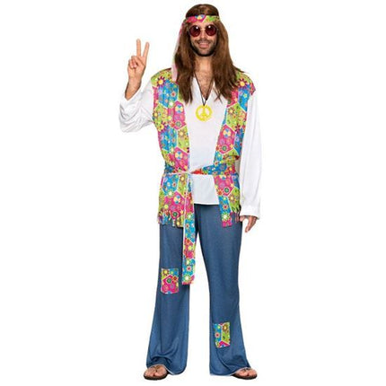 Feestbazaar Hippie kostuum man budget
