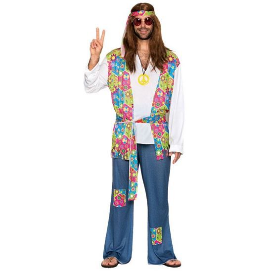 Feestbazaar Hippie kostuum man budget
