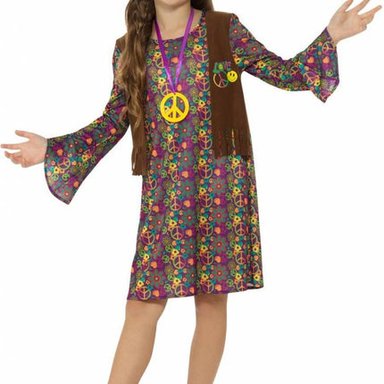 Feestbazaar Hippie kostuum meisjes Aria