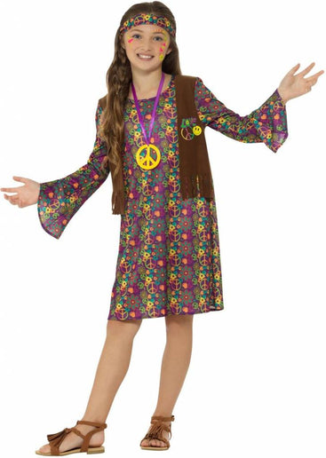 Feestbazaar Hippie kostuum meisjes Aria