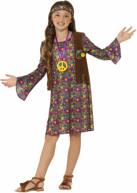 Feestbazaar Hippie kostuum meisjes Aria