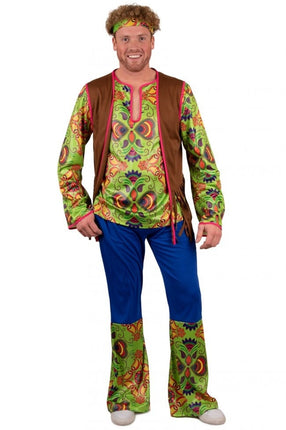 Feestbazaar Hippie man Kostuum Cornelis