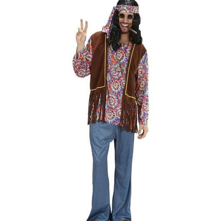 Feestbazaar Hippie Man Psychedelisch Kostuum