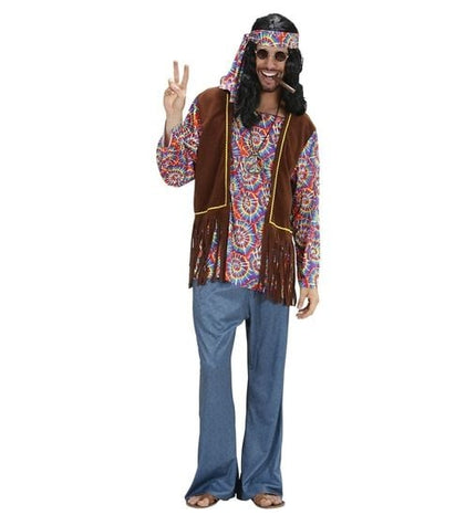 Feestbazaar Hippie Man Psychedelisch Kostuum