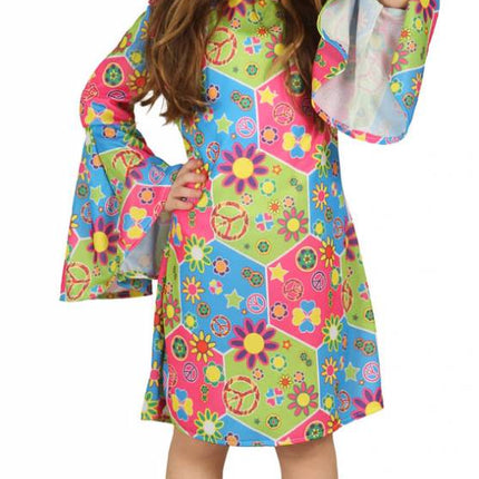 Feestbazaar Hippie meisje flower power