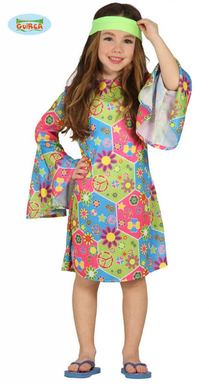 Feestbazaar Hippie meisje flower power