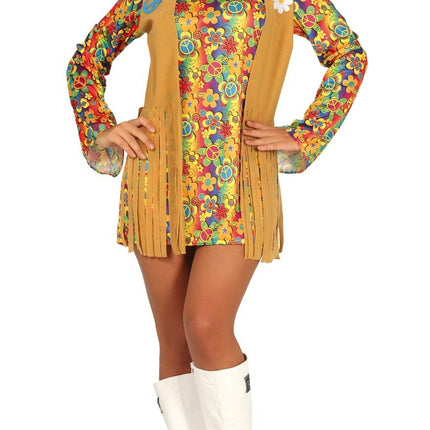 Feestbazaar Hippie Outfit Kort Nova