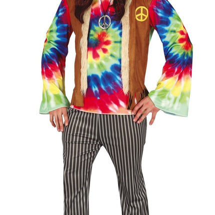 Feestbazaar Hippie Outfit Tie Dye Heren