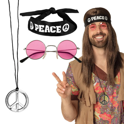 Feestbazaar Hippie set 3-delig