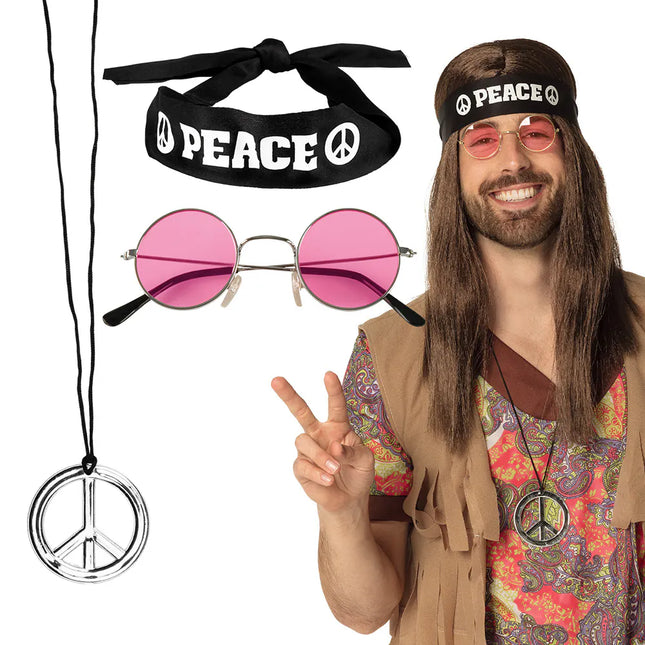 Feestbazaar Hippie set 3-delig