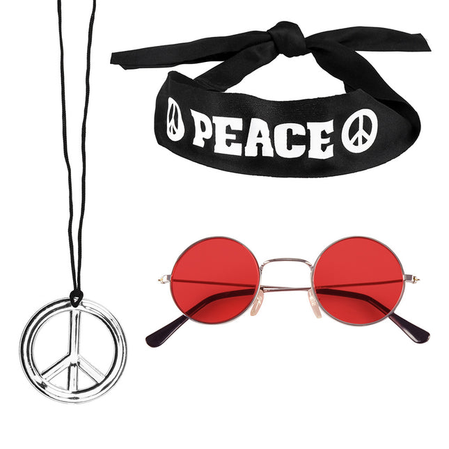 Feestbazaar Hippie set 3-delig