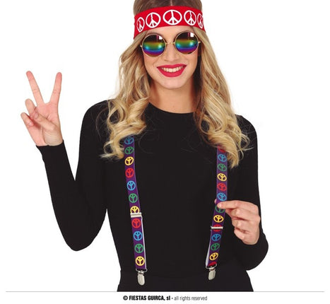 Feestbazaar Hippie Set Gekleurd 3 Delig
