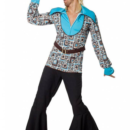 Feestbazaar Hippie shirt carnaval man