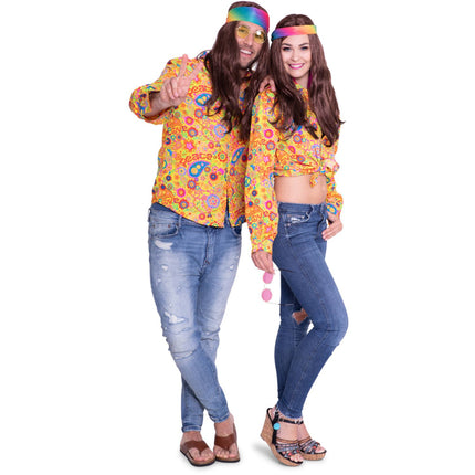 Feestbazaar Hippie Shirt Volwassenen