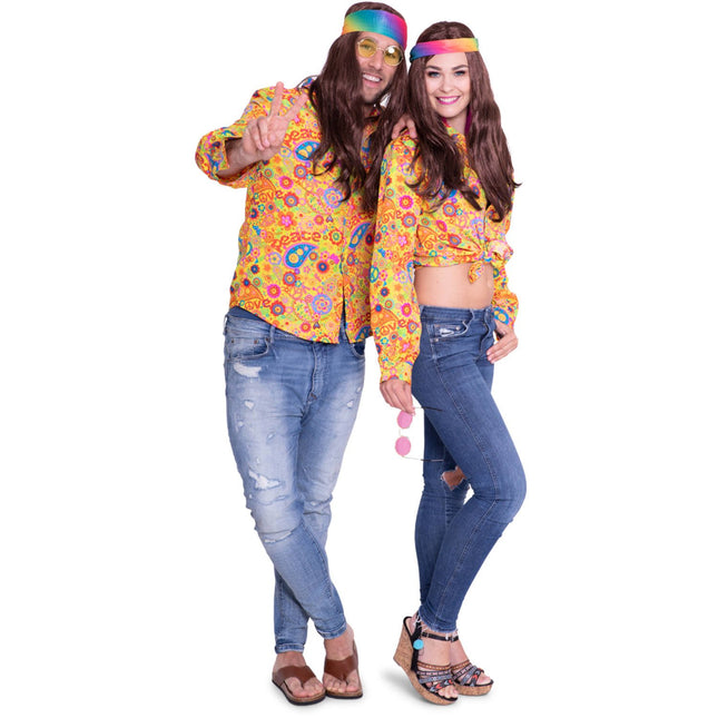Feestbazaar Hippie Shirt Volwassenen