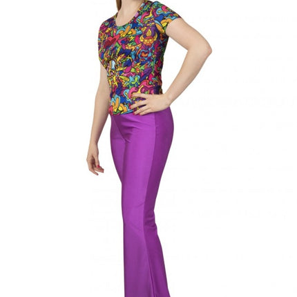 Feestbazaar Hippie T-shirt Dames Colorful Dream