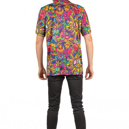 Feestbazaar Hippie T-shirt Heren Colorful Dreams