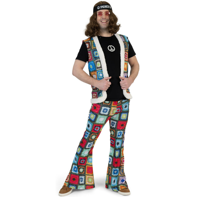 Feestbazaar Hippie Vest Boho Vierkant Heren