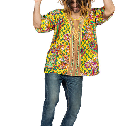 Feestbazaar Hippie Woodstock Shirt Heren