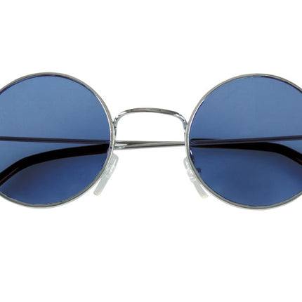 Feestbazaar Hippiebril blauw