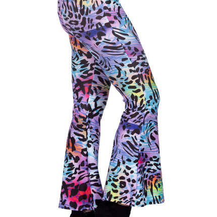 Feestbazaar Hippiebroek Panter Paars Dames