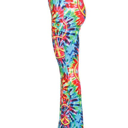 Feestbazaar Hippiebroek Peace Tie-Dye Dames
