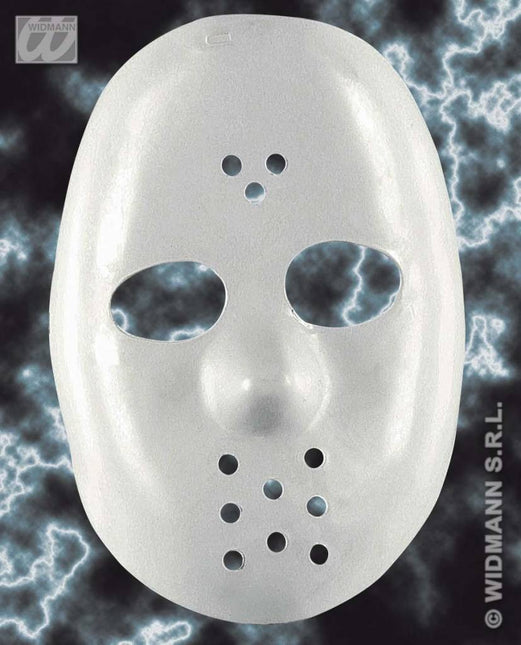 Feestbazaar Hockey masker wit