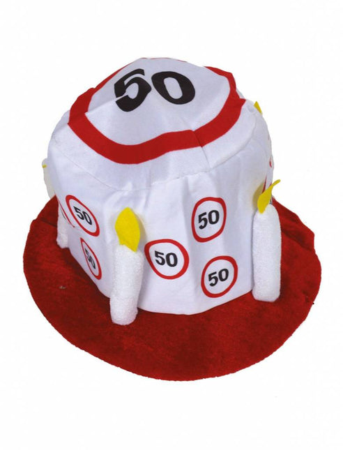 Feestbazaar Hoed 50 jaar verkeersbord