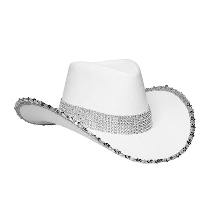Feestbazaar Hoed Cowboy Girls Party Wit