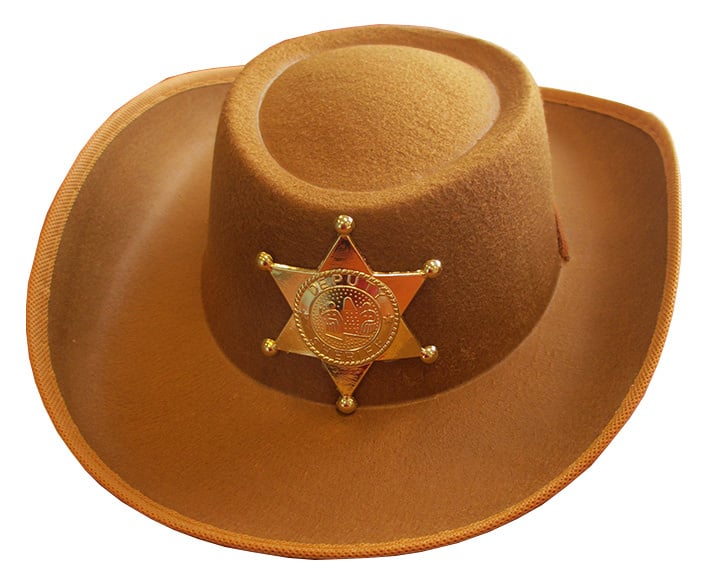 Feestbazaar Hoed Cowboy kind bruin 52 cm