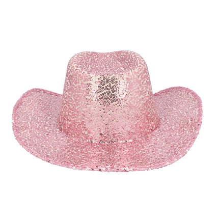Feestbazaar Hoed cowboy Rodeo party lichtroze