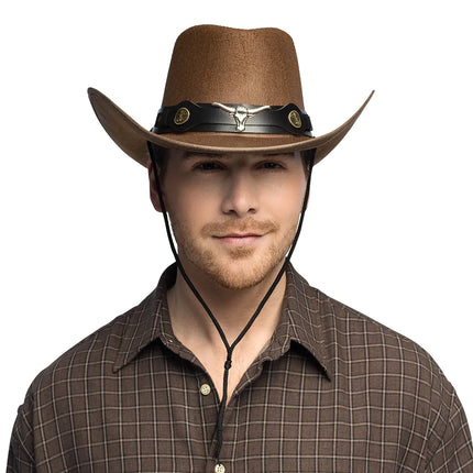 Feestbazaar Hoed Cowboy Wyatt Bruin