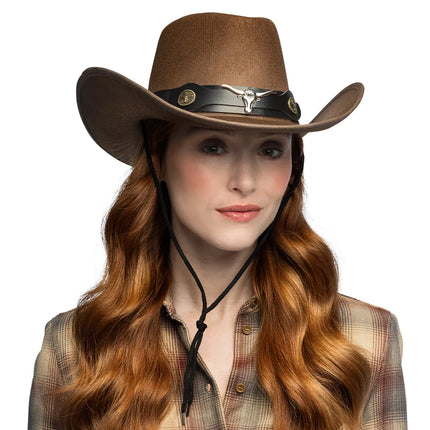 Feestbazaar Hoed Cowboy Wyatt Bruin