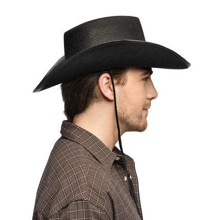 Feestbazaar Hoed Cowboy Wyatt zwart