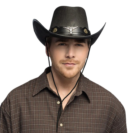 Feestbazaar Hoed Cowboy Wyatt zwart