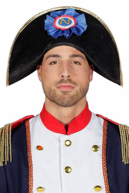 Feestbazaar Hoed Napoleon met rozet