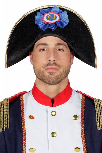 Feestbazaar Hoed Napoleon met rozet