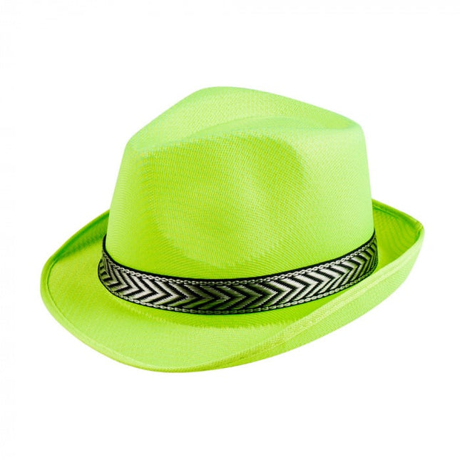 Feestbazaar Hoed neon groen