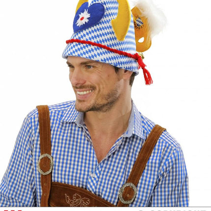 Feestbazaar Hoed Oktoberfest Beierse print