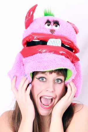 Feestbazaar Hoed partymonster pink