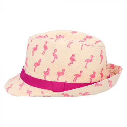 Feestbazaar Hoed Sparkling Flamingo