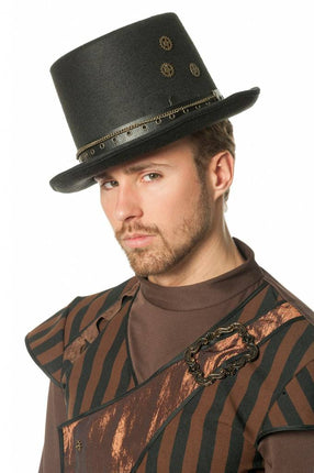 Feestbazaar Hoed steampunk tandwielen