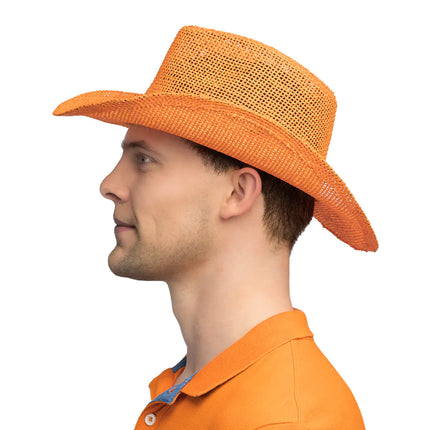 Feestbazaar Hoed Sunny Oranje