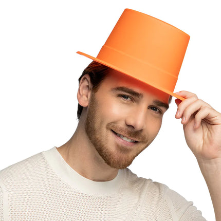 Feestbazaar Hoed Topper Neonoranje