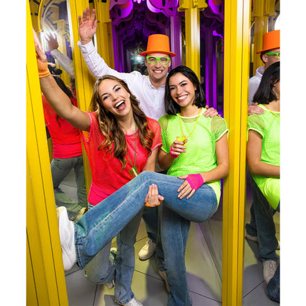 Feestbazaar Hoed Topper Neonoranje