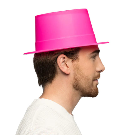 Feestbazaar Hoed Topper neonroze