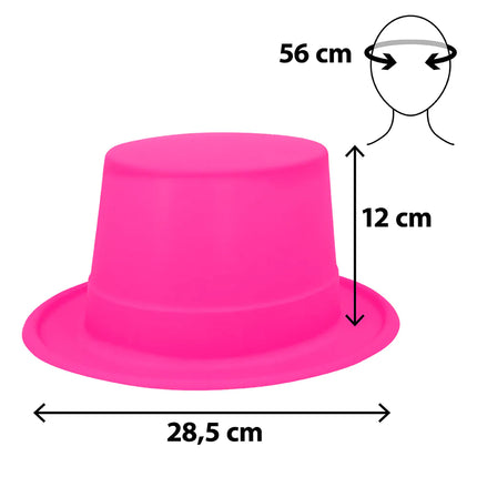 Feestbazaar Hoed Topper neonroze