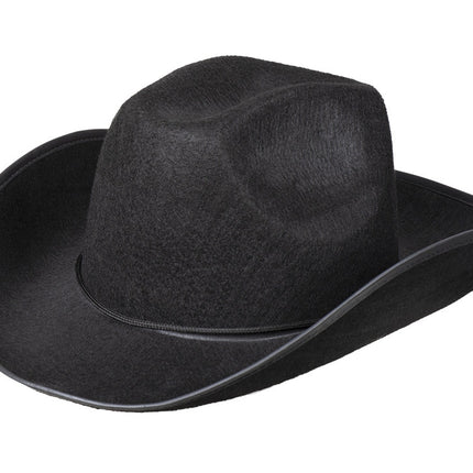 Feestbazaar Hoed vilt Cowboy zwart